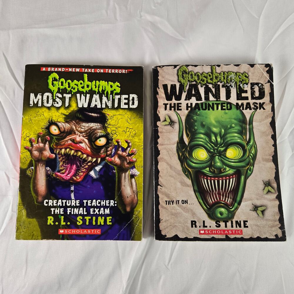 Goosebumps Most Wanted, R.L. Stine, 2 Book Bundle 2012-2013 Scholastic Softcover